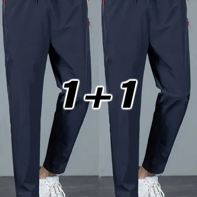 2-pk Herrebukser – Joggebukser med Strikk i Midjen, Klassisk Koreansk Stil