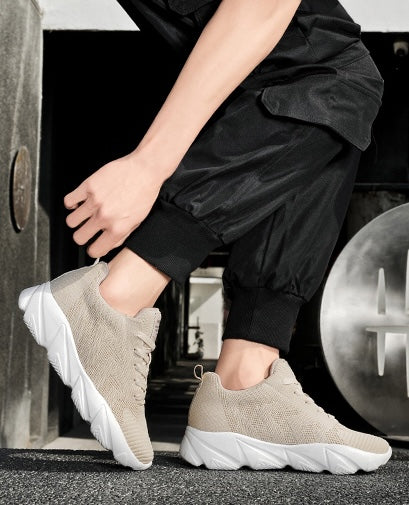 Løftende Sneakers for Menn og Kvinner – 6 cm Usynlig Høydeøkning og Mesh-komfort