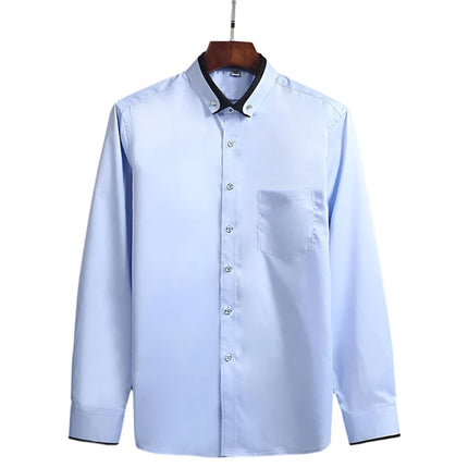 Formell Herreskjorte med Lange Ermer – Perfekt for Bryllup og Fest, Tilgjengelig i Store Størrelser (Opp til 14XL)