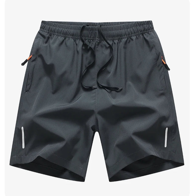 Ekstra Store Herreshorts (M–8XL) – Sommerens Komfortable Trenings- og Fritidsshorts i Ensfarget Design