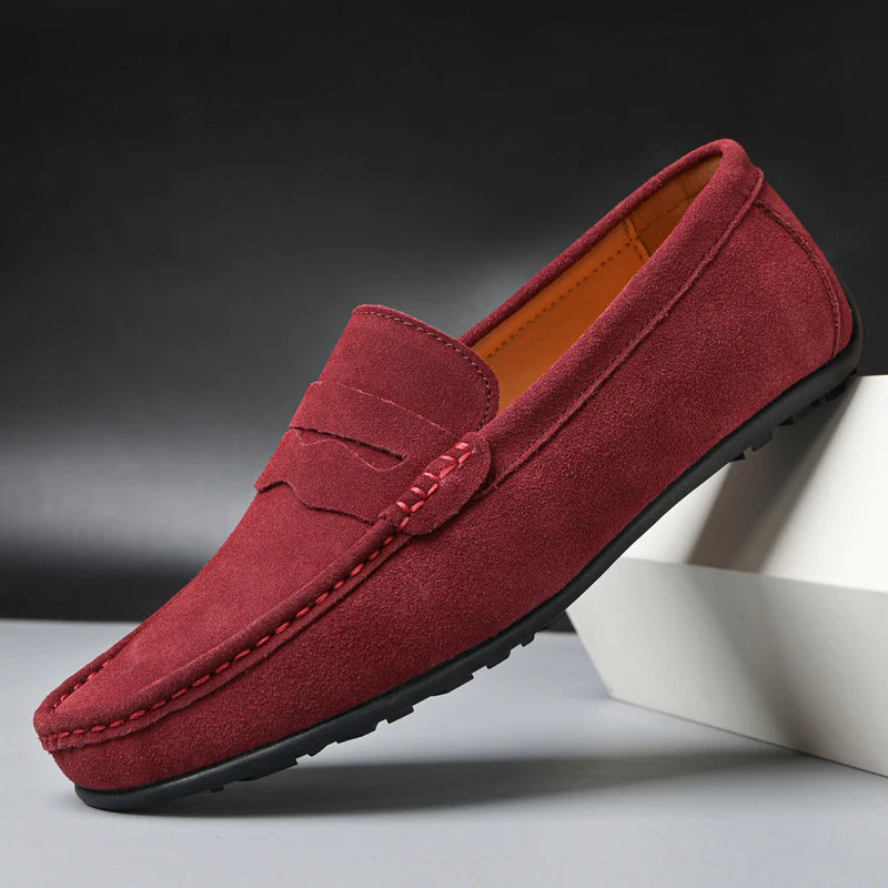Myke Semskede Loafers for Herre – Komfortable Slip-On Mokasiner i Størrelse 38–47