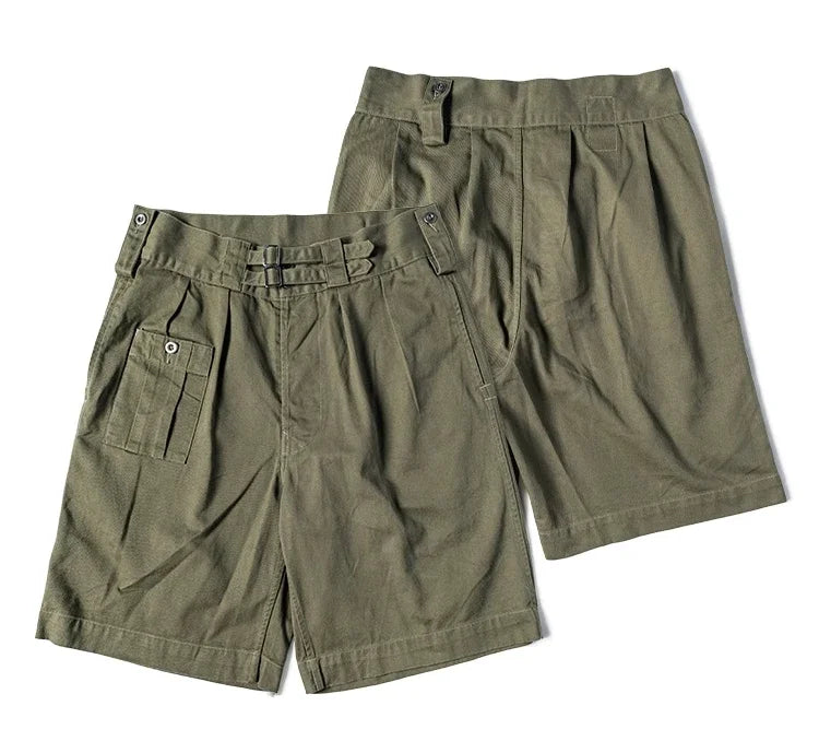 Gurkha Bermuda-shorts for menn – Army Khaki Drill 1941-inspirert design