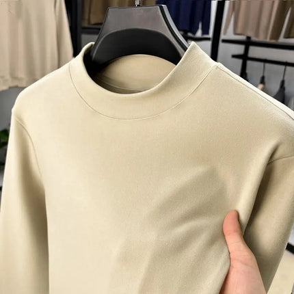 Varm Langermet Herre Underskjorte – Tykk Termisk Overdel med Fleecefôr | Perfekt als Baselayer für Weihnachten und Winter