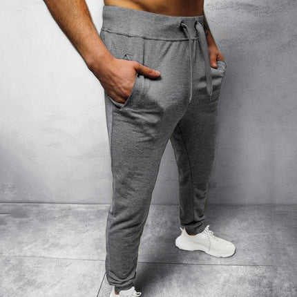 Joggebukse for Herre med Sidelinjer – Ultrapmyk, Slim Fit Treningsbukse i Bomull (Høstnyhet)