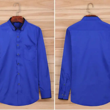 Formell Herreskjorte med Lange Ermer – Perfekt for Bryllup og Fest, Tilgjengelig i Store Størrelser (Opp til 14XL)