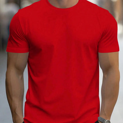 Oversized T-skjorte for Herre – Streetwear i Bomull med Print, Kort Erm og Løs Passform