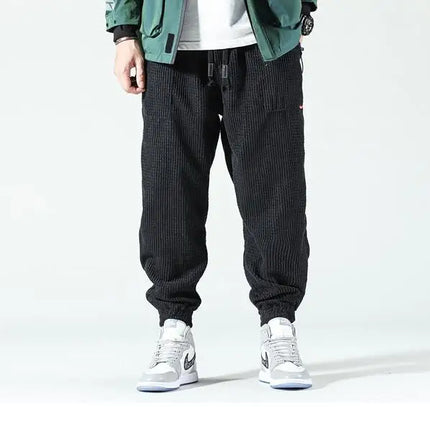 Trendy Cordfløyelsbukser for Herre – Løse og Komfortable Bukser til Høst og Vinter