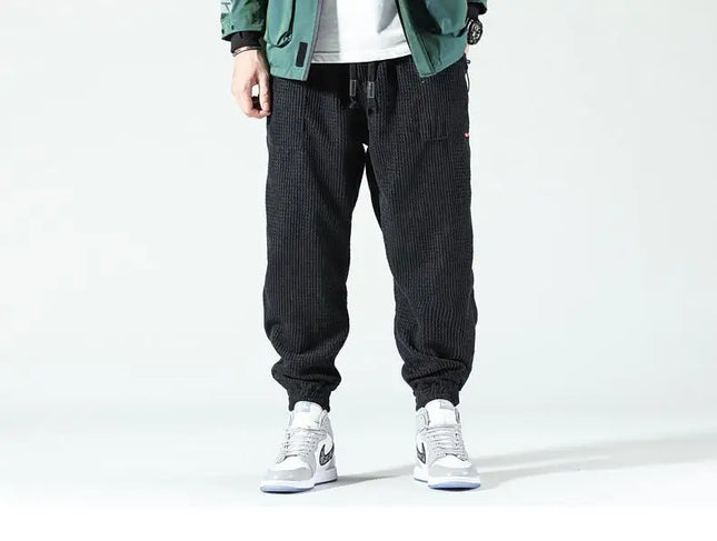Trendy Cordfløyelsbukser for Herre – Løse og Komfortable Bukser til Høst og Vinter