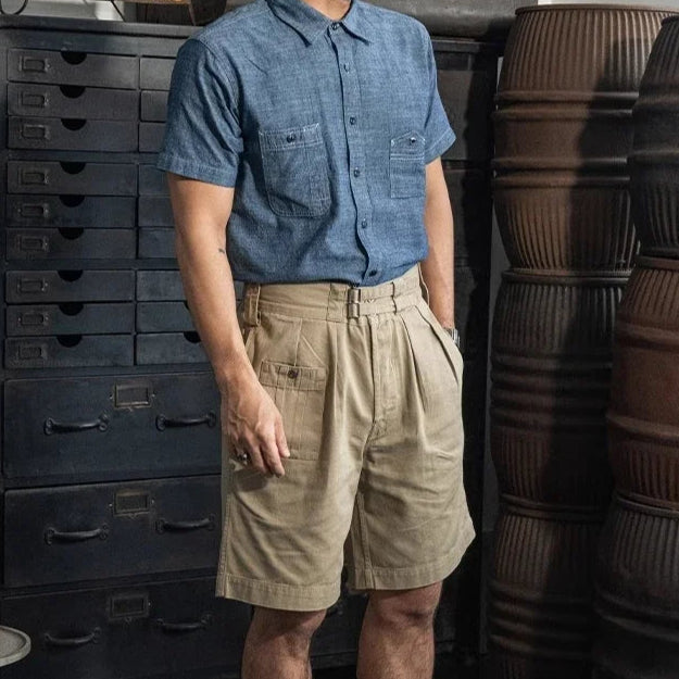 Gurkha Bermuda-shorts for menn – Army Khaki Drill 1941-inspirert design