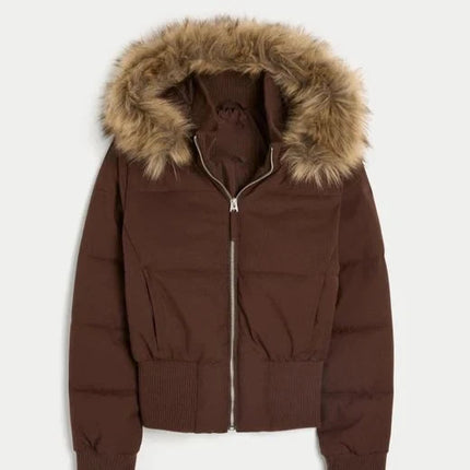 Varm Dunjakke for Dame med Hette – Tykk, Myk og Stilren Jakke til Høst og Vinter 2025 | Komfortabel Streetwear