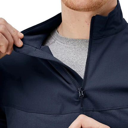 Herre – Langermet 1/4-zip tur- og treningsgenser med glidelåslommer