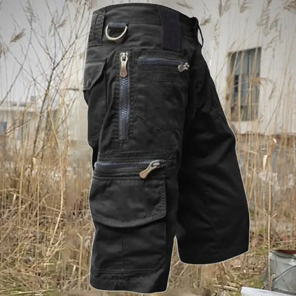 Taktiske Herreshorts med Flere Lommer – Militærstil, Sommer, Rett Passform