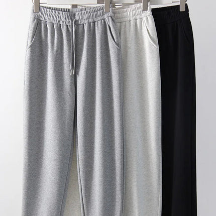 Vinter Joggebukse for Kvinner – Tykk Fleece og Rett Passform | Myk, Varm og Komfortabel Bukse i Grå Fløyel