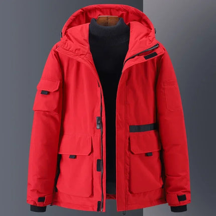 Herre Dunjakke – 100 % Hvit Andedun | Warme Parkas im Hette- und Designerstil