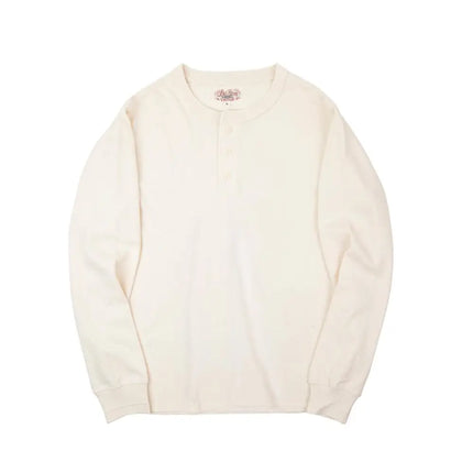 Klassisk Henley Langermet T-skjorte for Menn – 100 % Bomull | Komfortabel Høstgenser Perfekt til Lag-på-Lag
