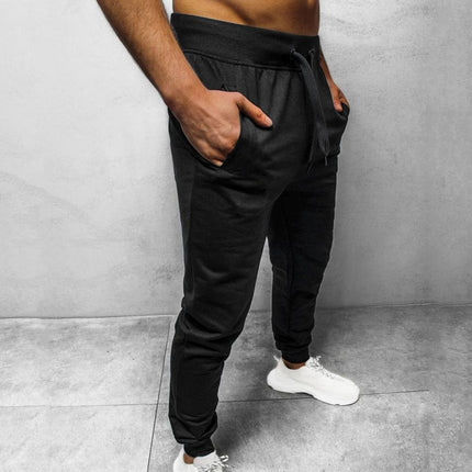 Joggebukse for Herre med Sidelinjer – Ultrapmyk, Slim Fit Treningsbukse i Bomull (Høstnyhet)