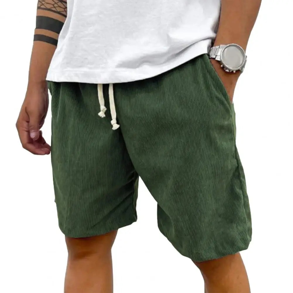 Retro Herreshorts i Cordfløyel – Komfortabel Passform med Snøring