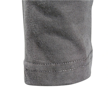 Langermet T-skjorte for Herre – 100% Bomull, Ensfarget og Klassisk Passform til Vår og Hverdag