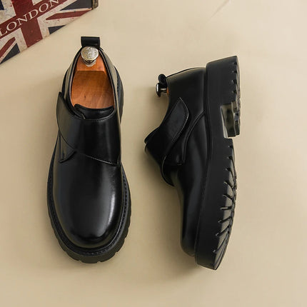 Nye Oxford Herresko med Tykk Såle – Komfortable og Stilrene i Skinn