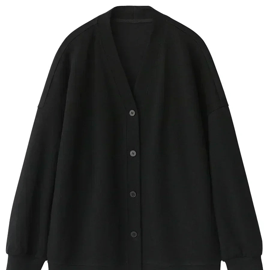 Koreansk V-halset Sweatshirt for Kvinner – Løs, Myk og Varm Genser til Høst og Vinter | Casual & Elegant