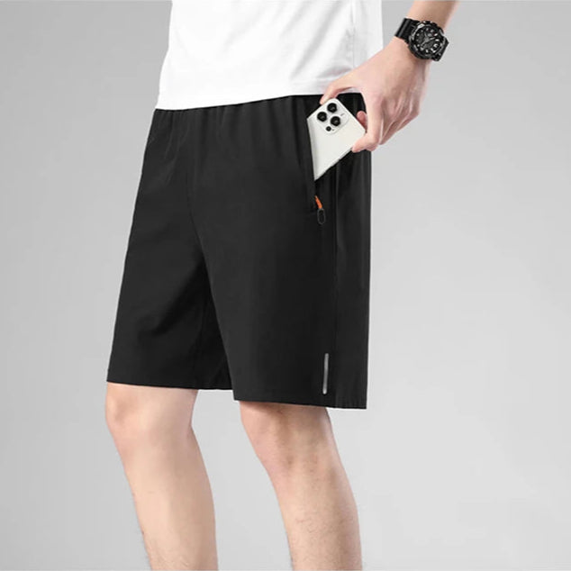 Ekstra Store Herreshorts (M–8XL) – Sommerens Komfortable Trenings- og Fritidsshorts i Ensfarget Design