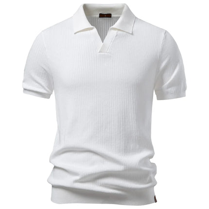 “Old Money” Polo T-skjorte til Herre – Klassisk & Elegant Stil