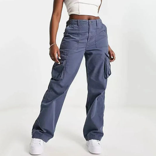 Dame Cargo Bukser – Baggy Streetwear Joggers med Vide Ben