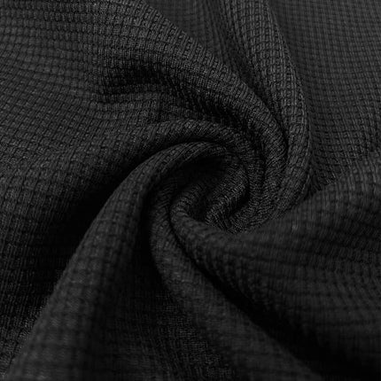 Vaffelstrikket Polo T-skjorte for Herre – Kortermet V-hals med Krage (Sommer 2024)