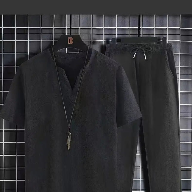 Sommer Joggedress for Menn – T-skjorte + Bukse Sett fra MOOWNUC | Sporty og Komfortabelt