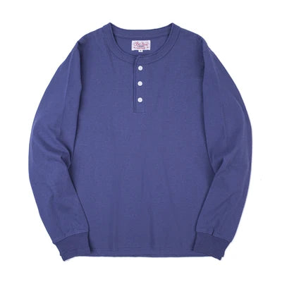 Klassisk Henley Langermet T-skjorte for Menn – 100 % Bomull | Komfortabel Høstgenser Perfekt til Lag-på-Lag