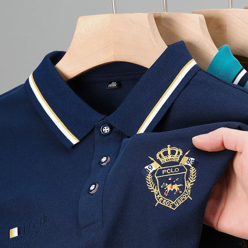 Sommerpolo for Herre – Kortermet, Pustende & Lett Ice Silk