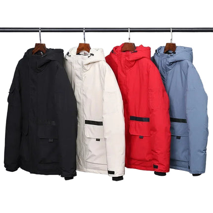 Herre Dunjakke – 100 % Hvit Andedun | Warme Parkas im Hette- und Designerstil