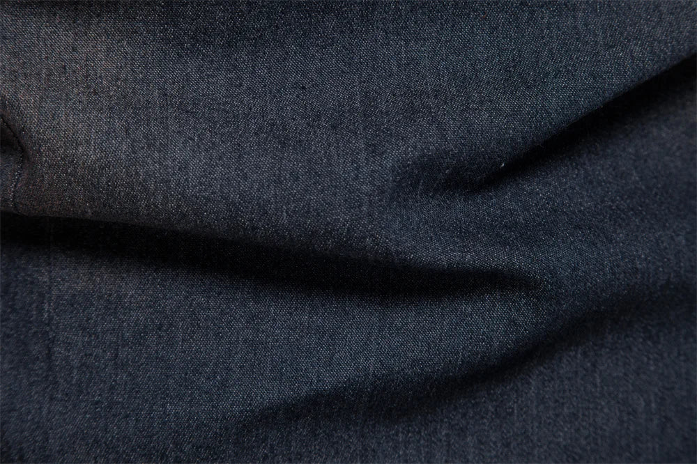 Slim Fit Denimskjorte for Herre – Elastisk Bomull og Klassisk Cowboy-stil med Moderne Passform