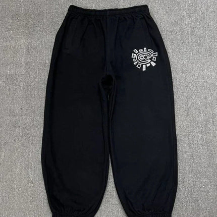 Vintage Fleece Joggebukse for Kvinner – Vide, Tykk og Varme Bukser | Klassisk Streetwear i Grå eller Svart