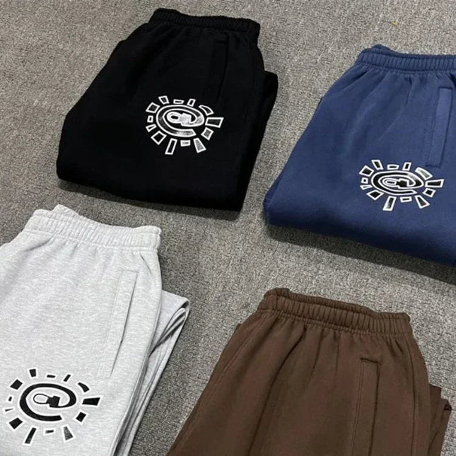 Vintage Fleece Joggebukse for Kvinner – Vide, Tykk og Varme Bukser | Klassisk Streetwear i Grå eller Svart