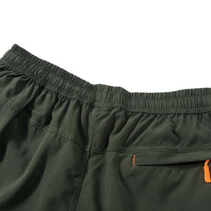 Hurtigtørkende Treningsshorts for Herre – Sommershorts med Glidelåslommer til Løping, Gym og Tur