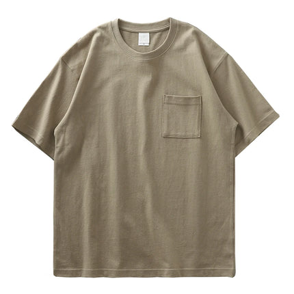 Heavyweight T-skjorte i Bomull – Vintage Unisex Sommerstil 320gsm
