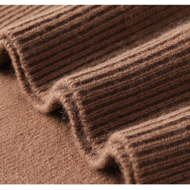 Luksuriøs Ullgenser for Herre – Vintergenser med Lange Ermer i Strikket Design (2024)