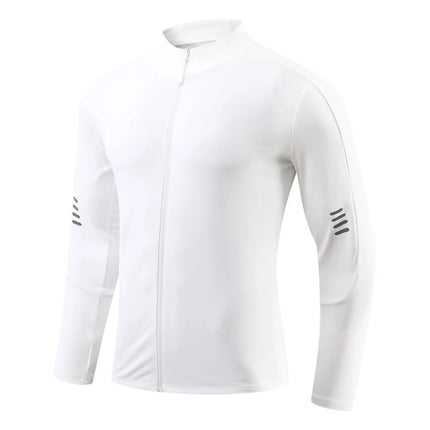 Herre Sport T-skjorte med Lange Ermer – Pustende & Quick Dry