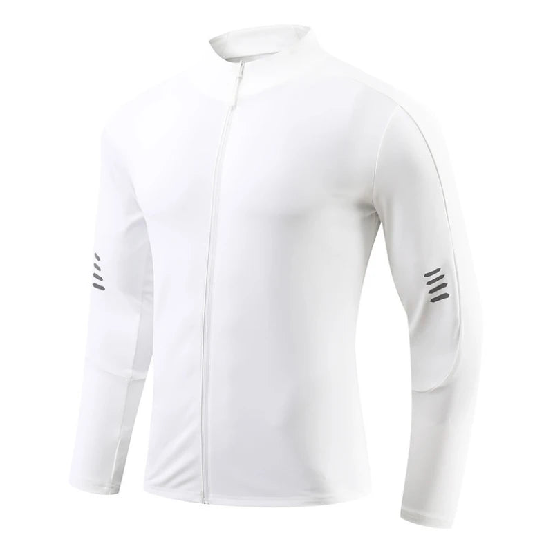 Herre Sport T-skjorte med Lange Ermer – Pustende & Quick Dry