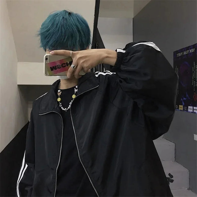 Oversized Vindjakke for Dame – Koreansk BF-stil | Lett, Trendy & Solbeskyttende Streetwear til Vår og Høst