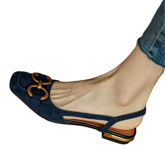 Elegante Damesandaler – Komfortable Slip-On med Lav Hæl