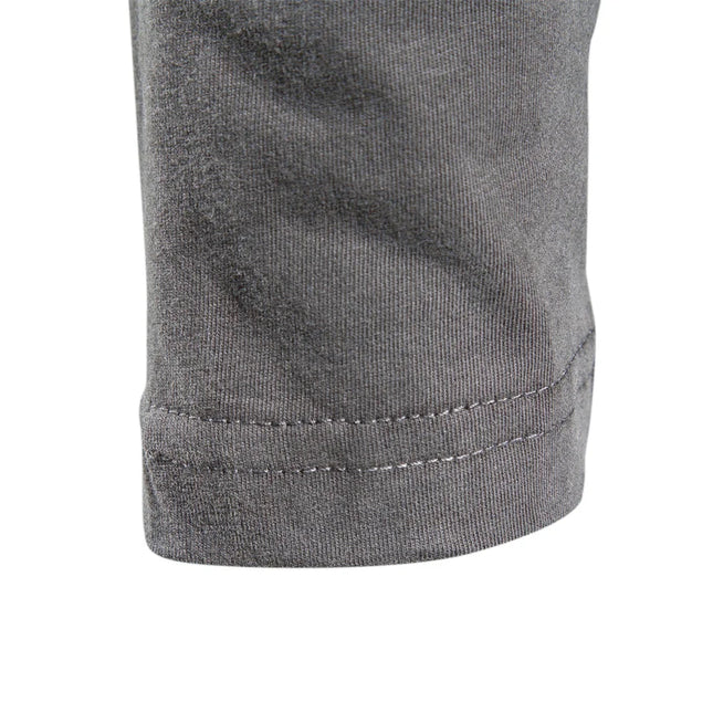 Klassisk Langermet T-skjorte til Herre – 100% Bomull, Ensfarget og Komfortabel (Vår/Høst)