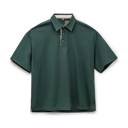 Americana Retro Polo til Herre – Vintage Workwear T-skjorte i 100 % Bomull