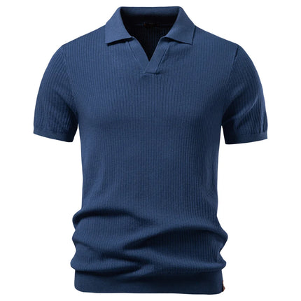 “Old Money” Polo T-skjorte til Herre – Klassisk & Elegant Stil