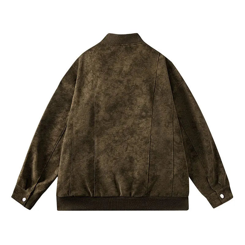 Retro Skinnjakke for Herre – Slim Fit MC-jakke i PU-skinn | Høst/Vinter