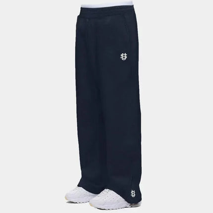 Trendy Joggebukser for Menn og Kvinner – Løse Wide Leg Sweatpants med Brodert Logo og Lommer | Streetwear & Komfort i Ett