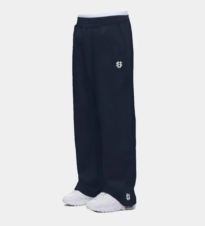 Trendy Joggebukser for Menn og Kvinner – Løse Wide Leg Sweatpants med Brodert Logo og Lommer | Streetwear & Komfort i Ett