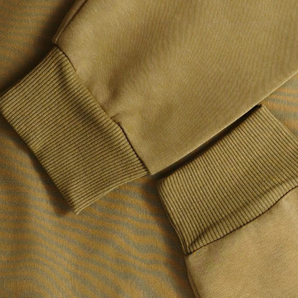 Unisex Heavyweight Genser – Rund Hals, Ensfarget & Løs Passform | Casual & Sporty Stil