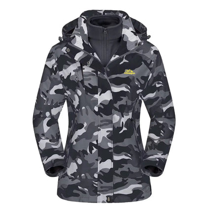 Dame 3-i-1 Vinterjakke – Vanntett & Vindtett Skijakke med Fleecefôr | Allsidig Parkas til Tur & Hverdag